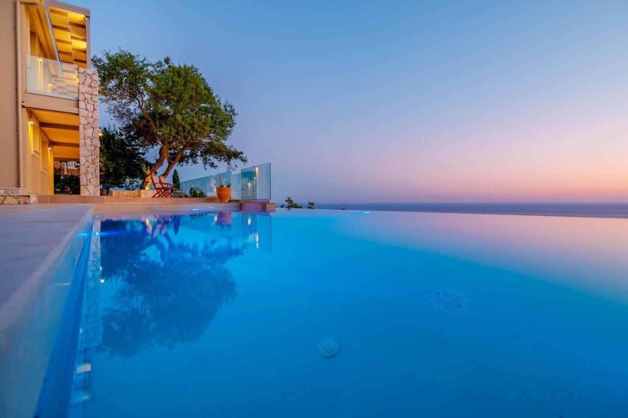 Ocean View Luxury Villa Ethra Kontogialos ภายนอก รูปภาพ