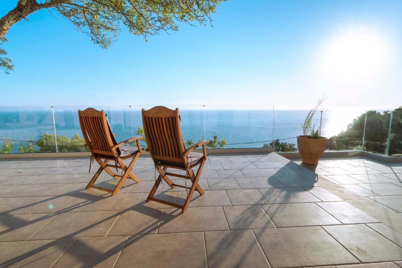 Ocean View Luxury Villa Ethra Kontogialos ภายนอก รูปภาพ