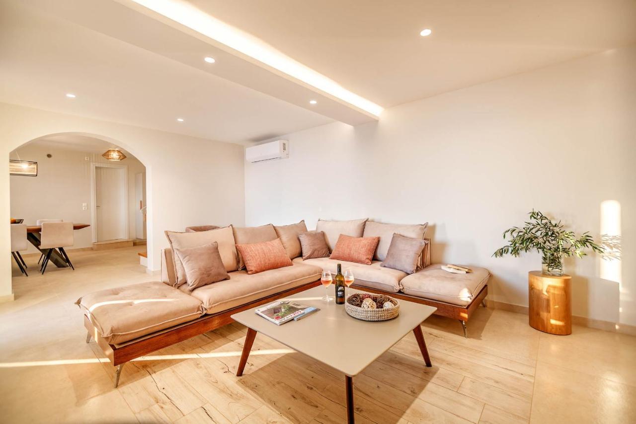 Ocean View Luxury Villa Ethra Kontogialos ภายนอก รูปภาพ